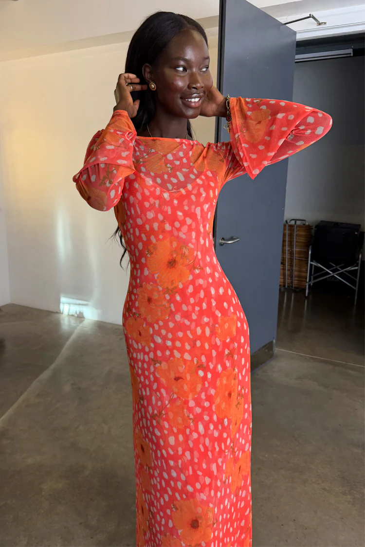 Coral Fawn Poppy Aria Dress - Image 5