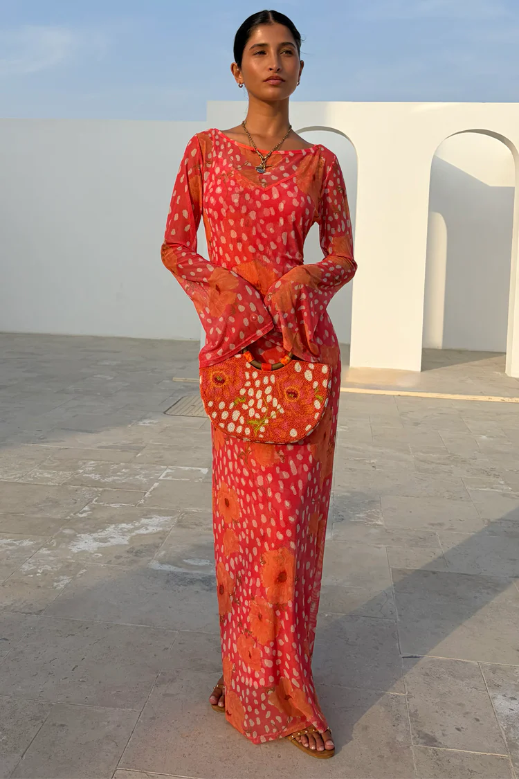 Coral Fawn Poppy Aria Dress - Image 6