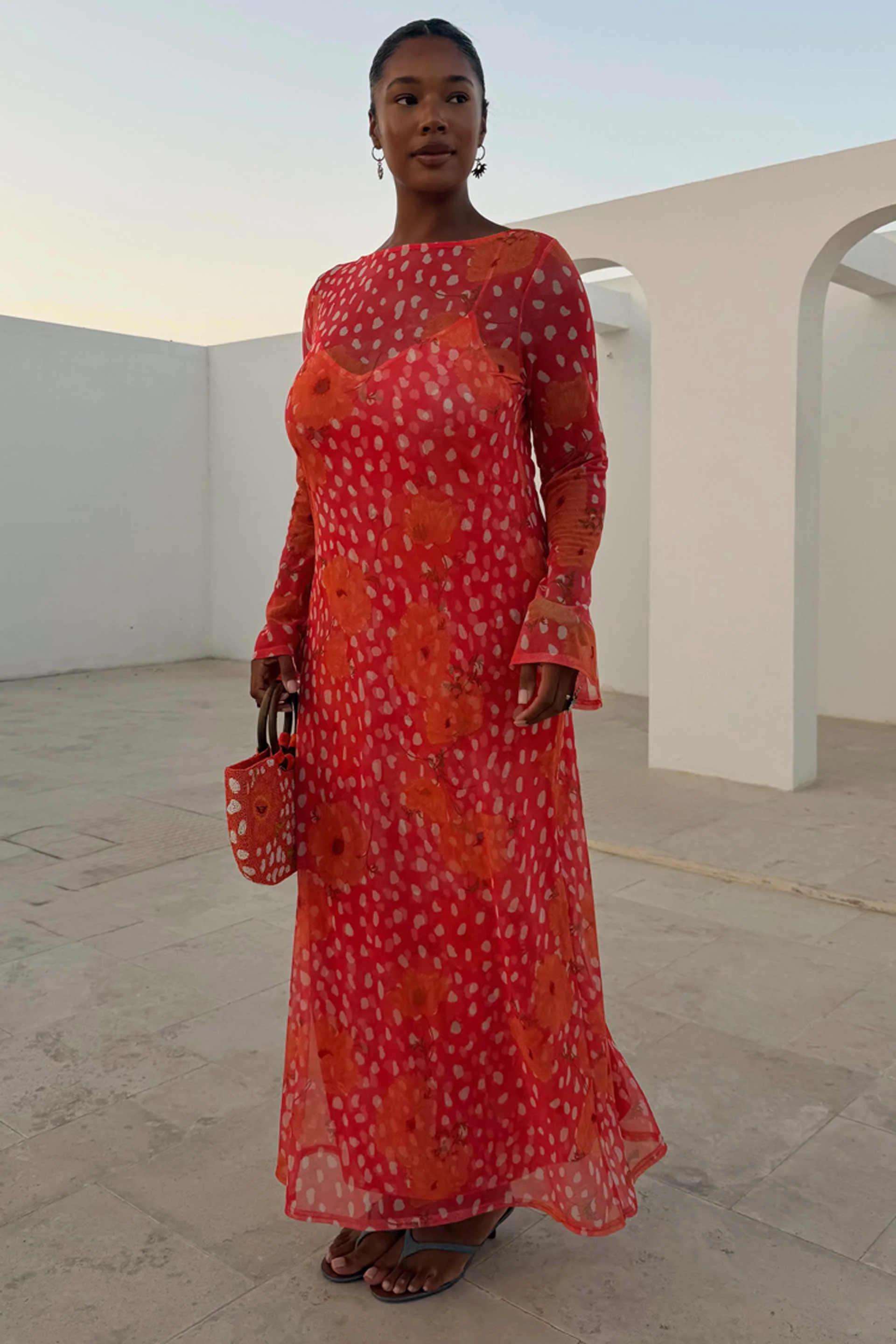 Coral Fawn Poppy Aria Dress - Image 8