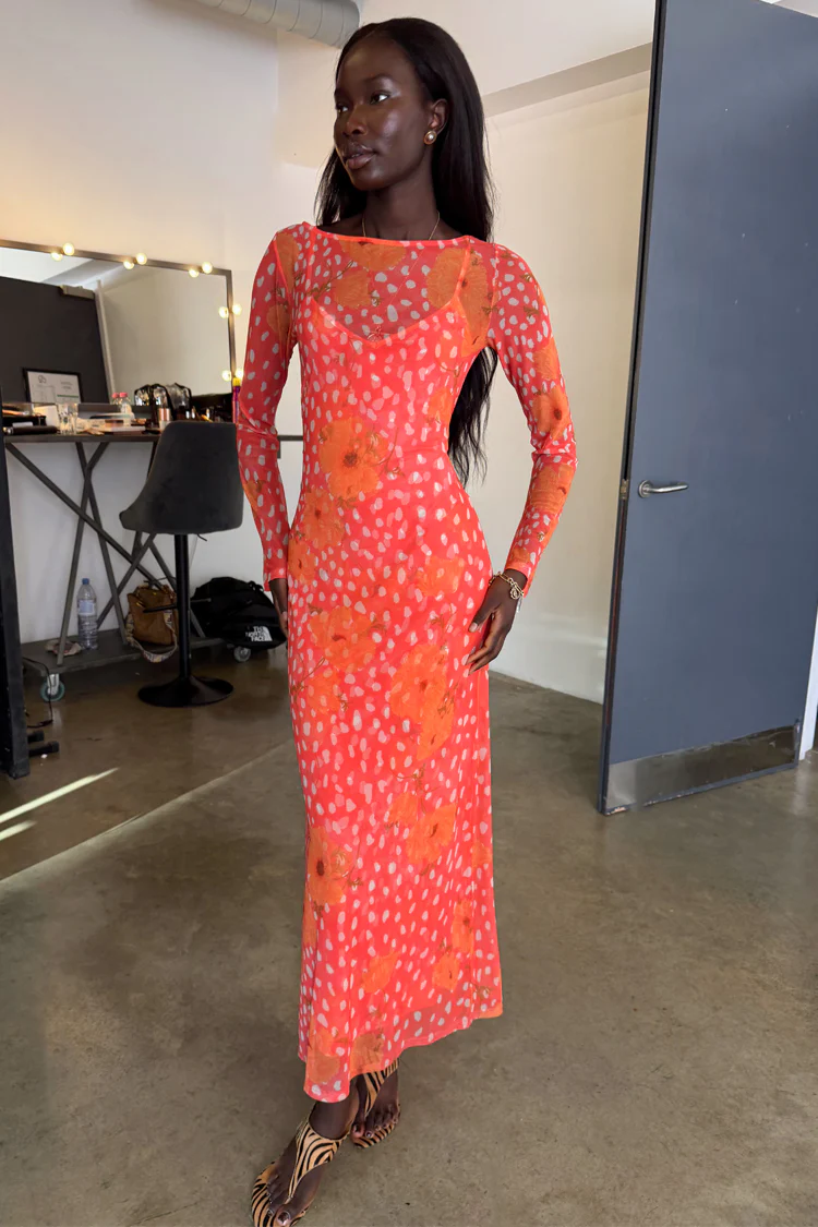 Coral Fawn Poppy Aria Dress - Image 9