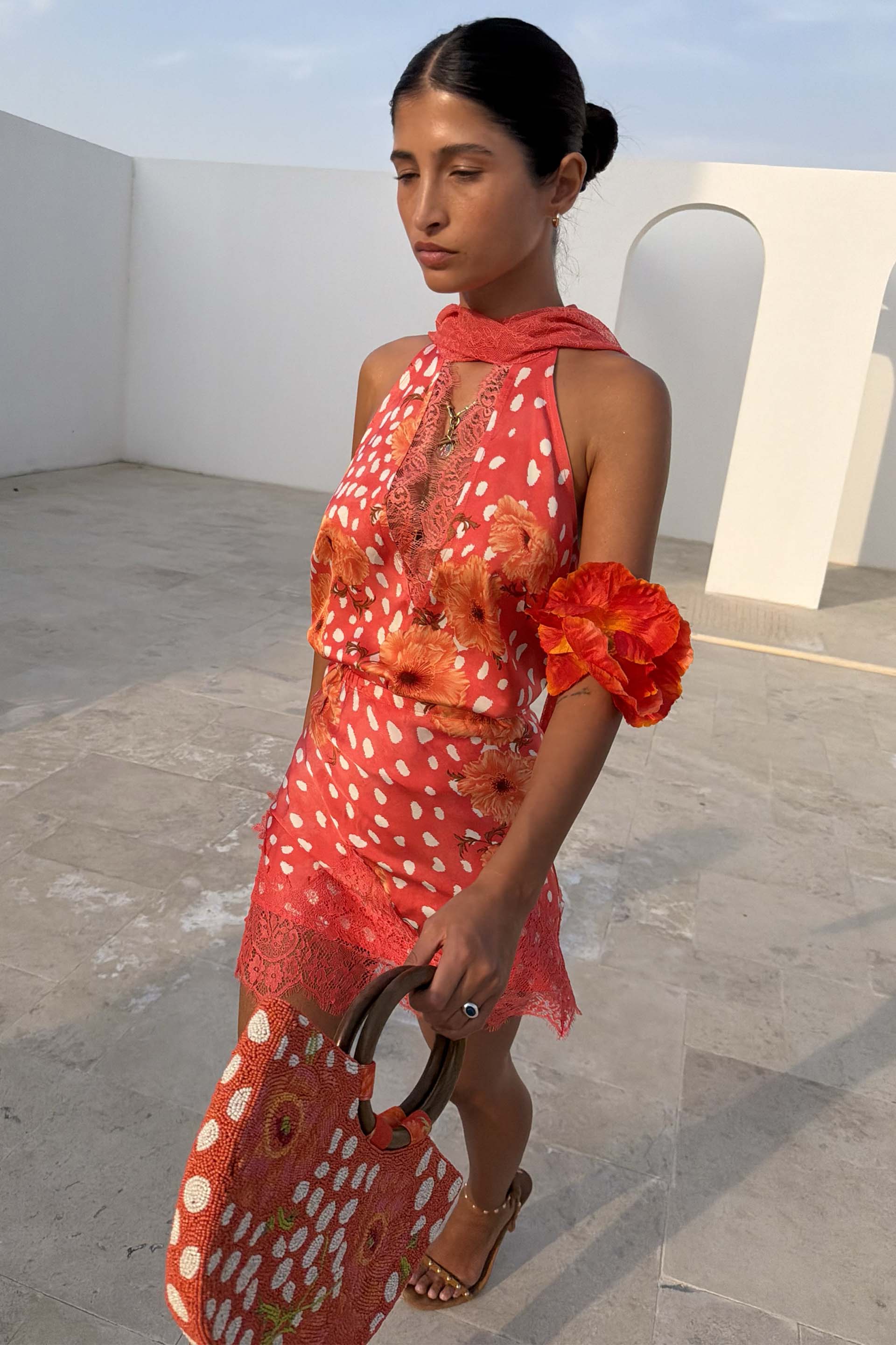 Coral Fawn Poppy Lily Top - Image 5