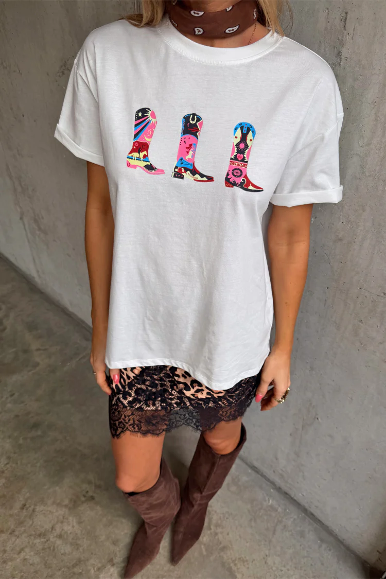 Cowboy Boot T-Shirt - Image 6