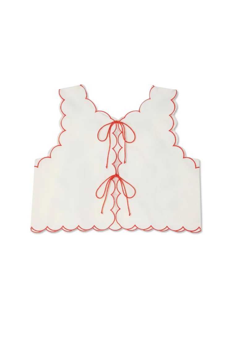 Cream and Red Pollenca Top - Image 12