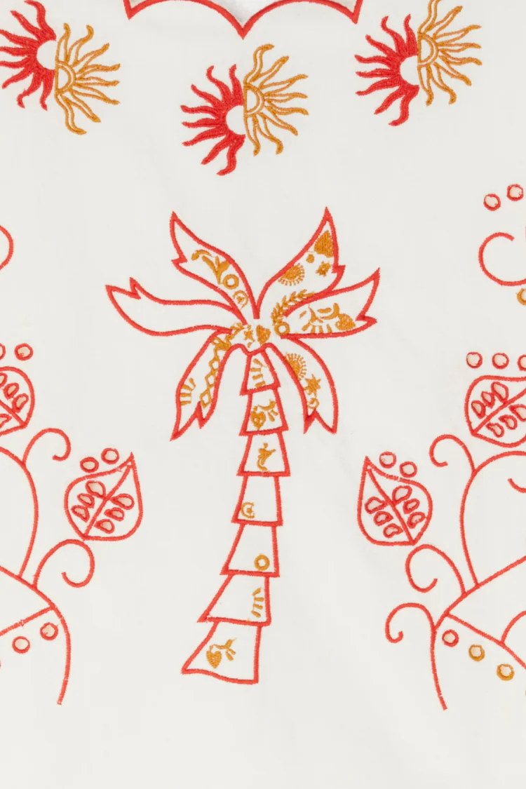 Cream and Red Pollenca Top - Image 13