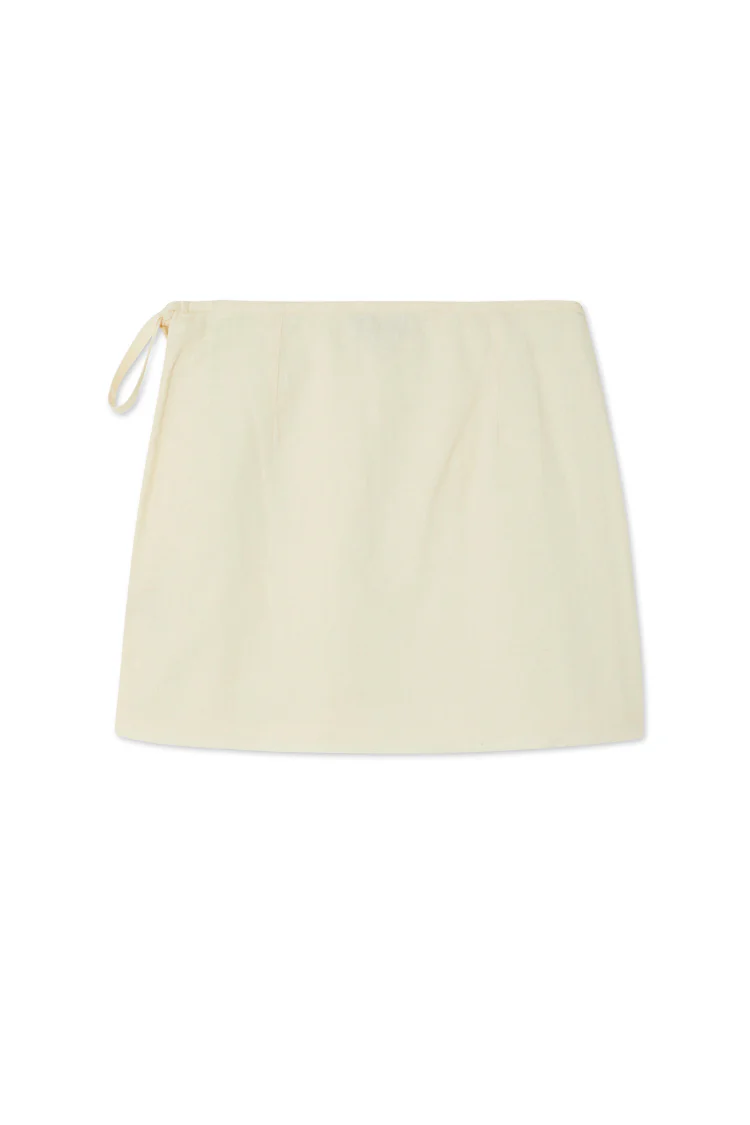 Cream Beaded Mirror Skirt - Image 12