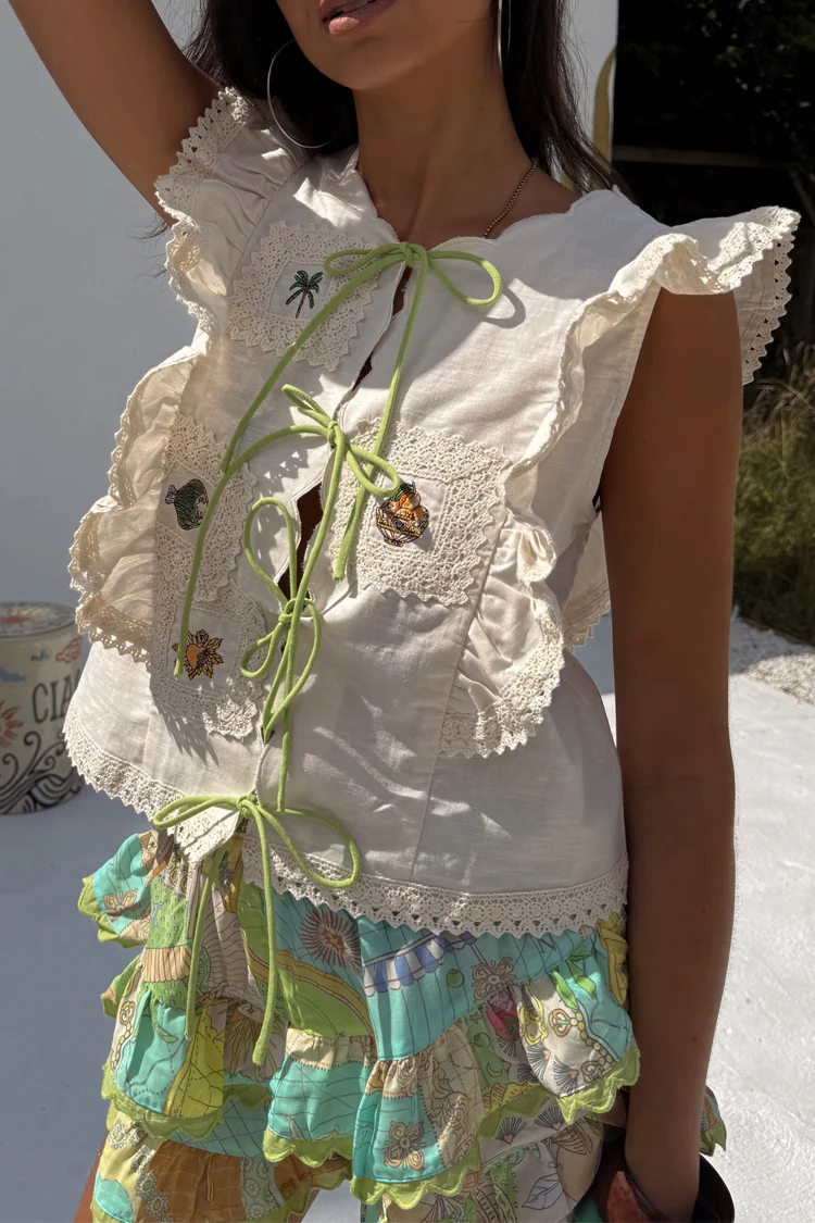 Cream Isla Tia Top - Image 8