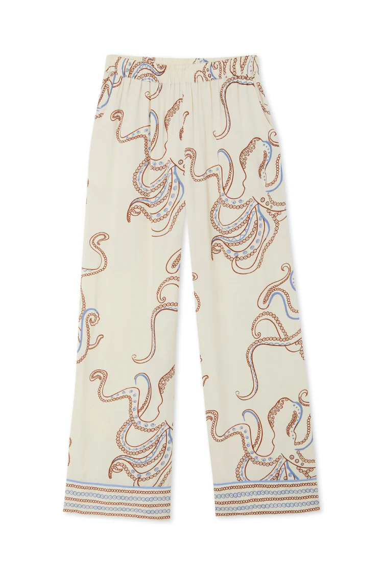 Cream Octopus Button Through Pyjamas - Image 17