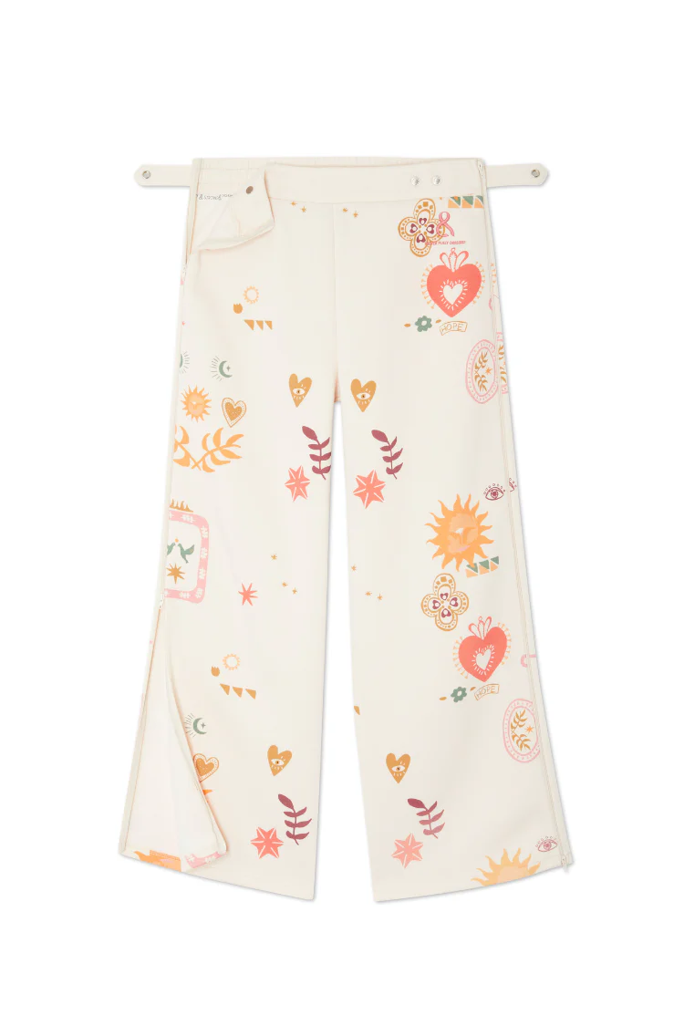 Cream Sundazed Wide Leg Accessible Joggers - Image 10