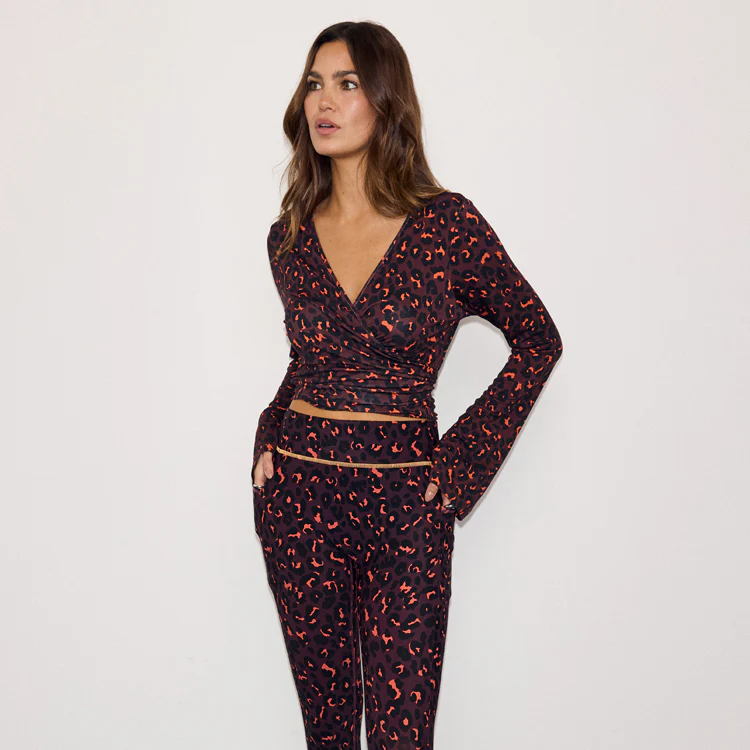 Dark Leopard Ballet Wrap