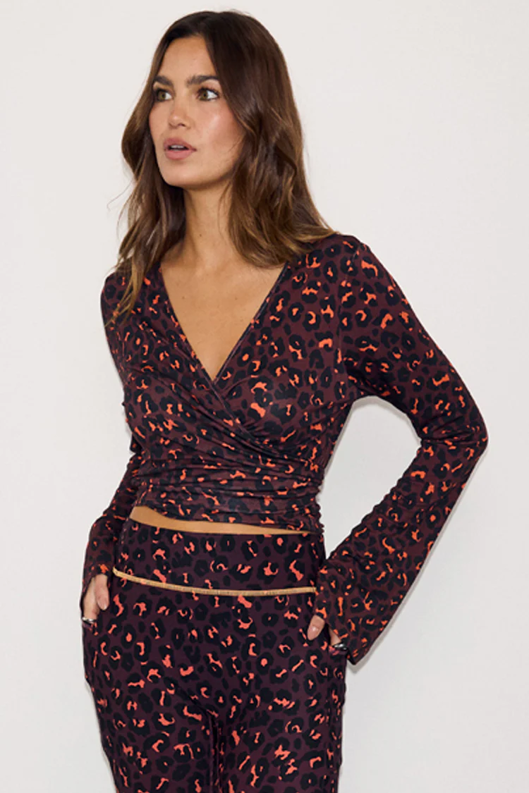 Dark Leopard Ballet Wrap - Image 2