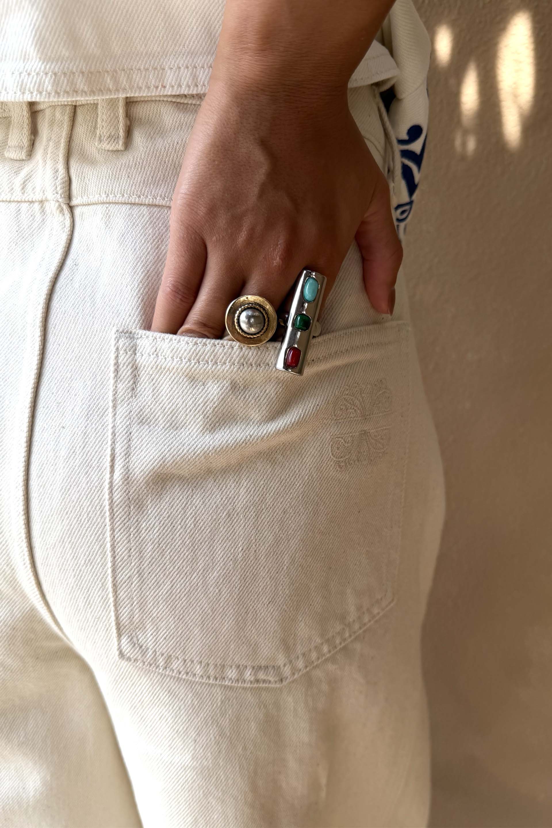Dolce Vita Embroidered Denim Barrel Leg Jeans - Image 6