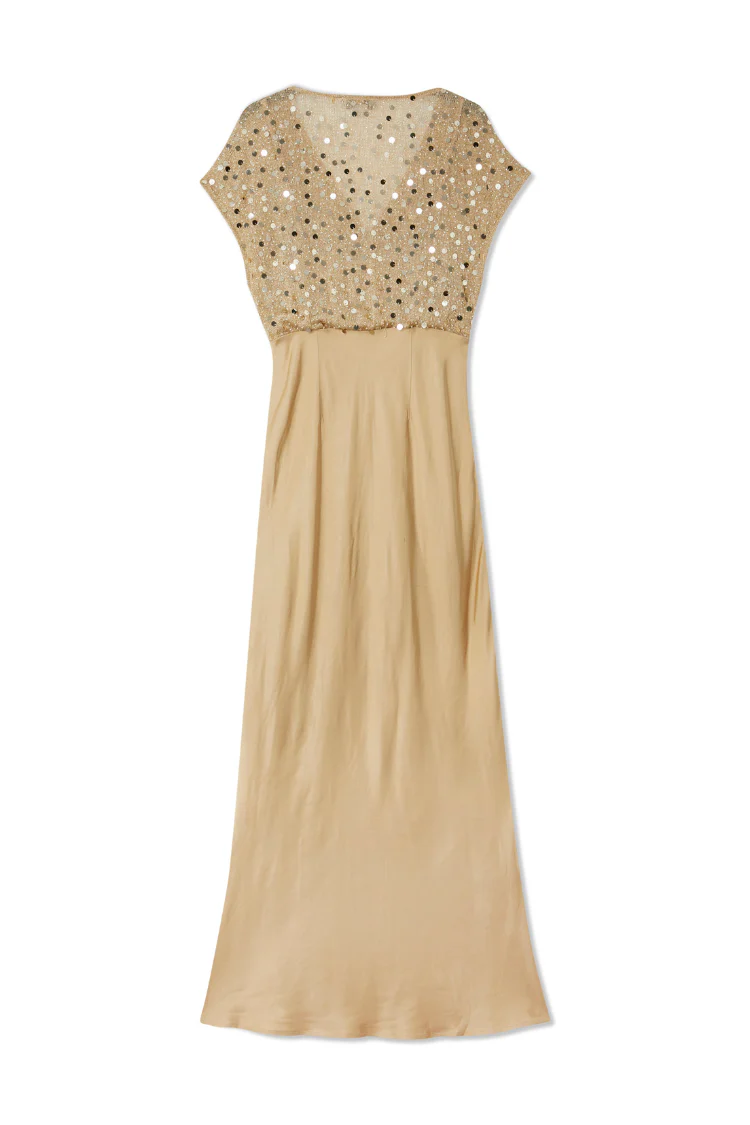 Gold Sequin Elodie Dress - Image 11