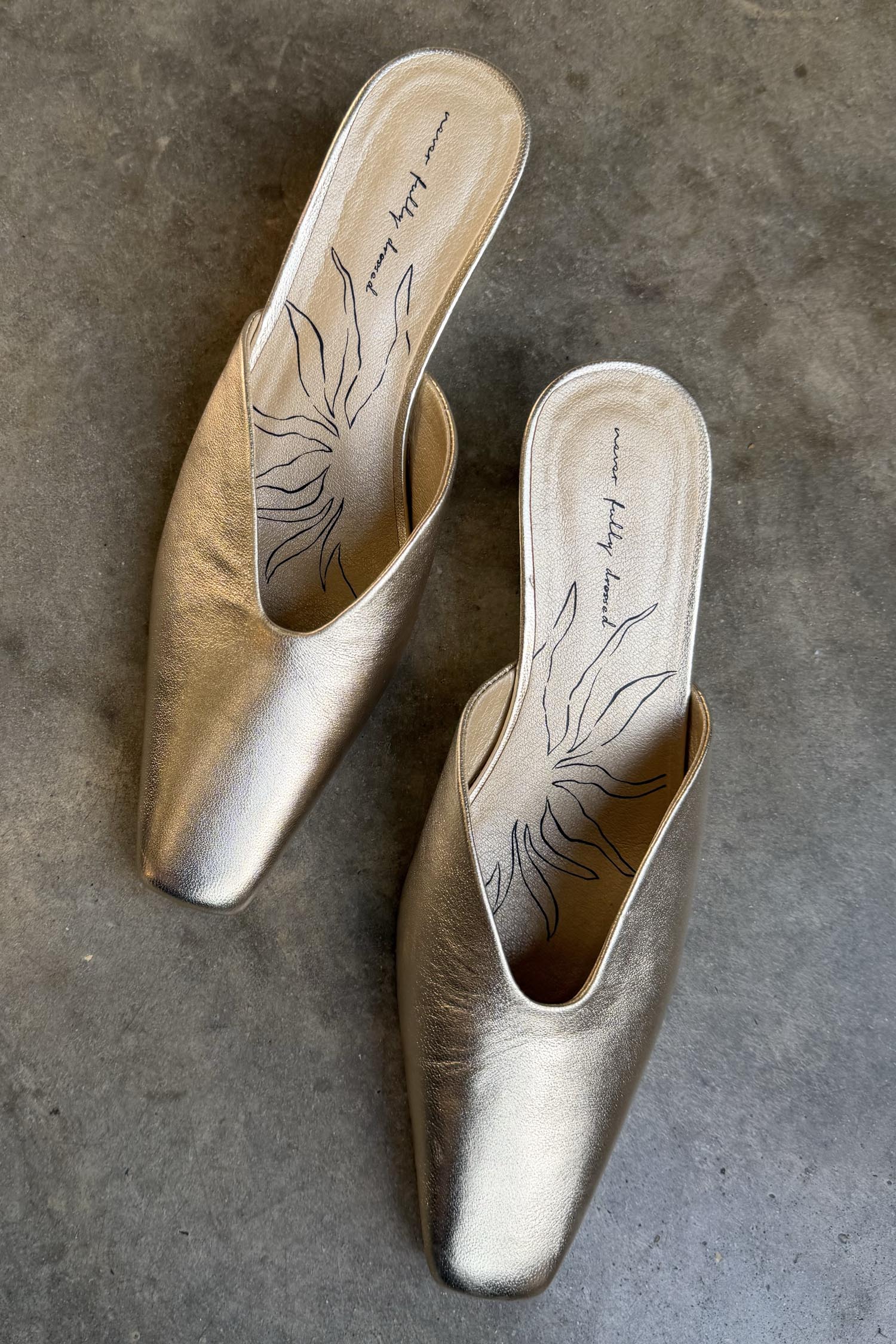 Gold Wedge Mule - Image 5