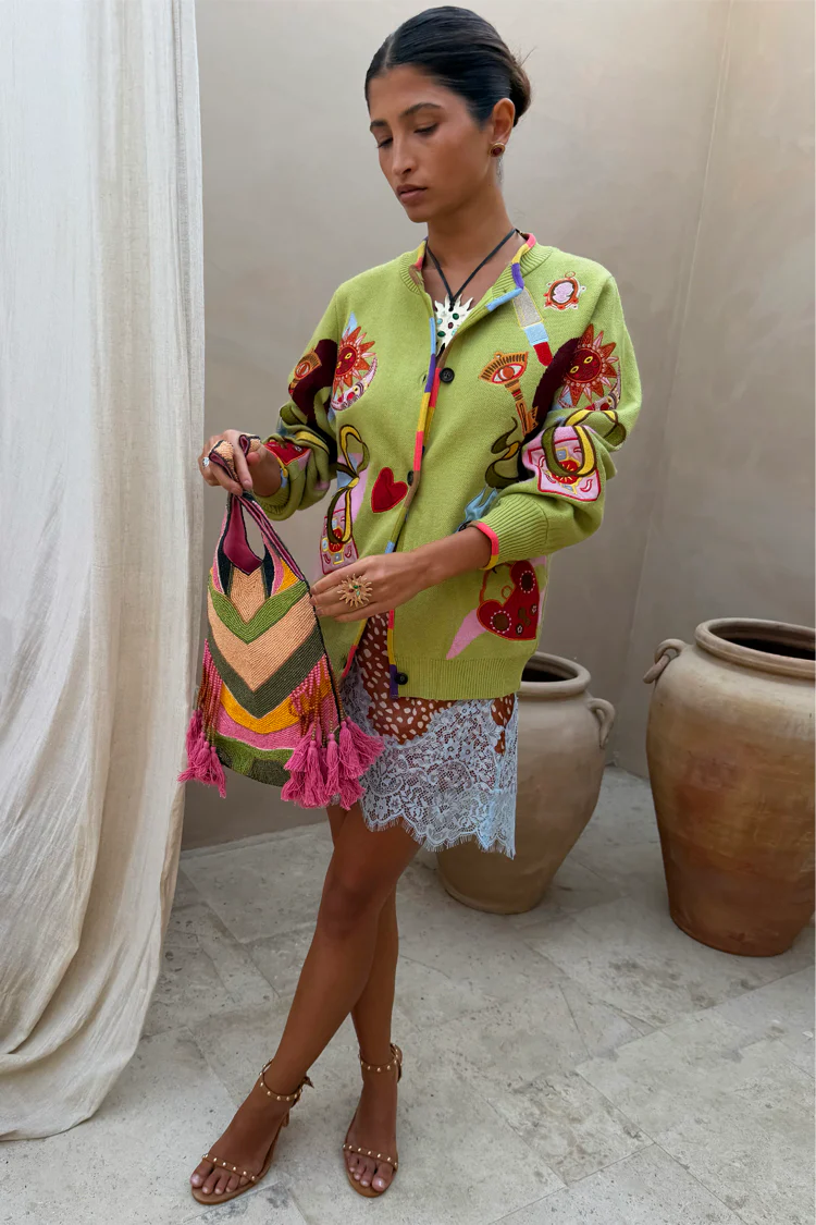 Green Enchanted Cardigan - Image 2