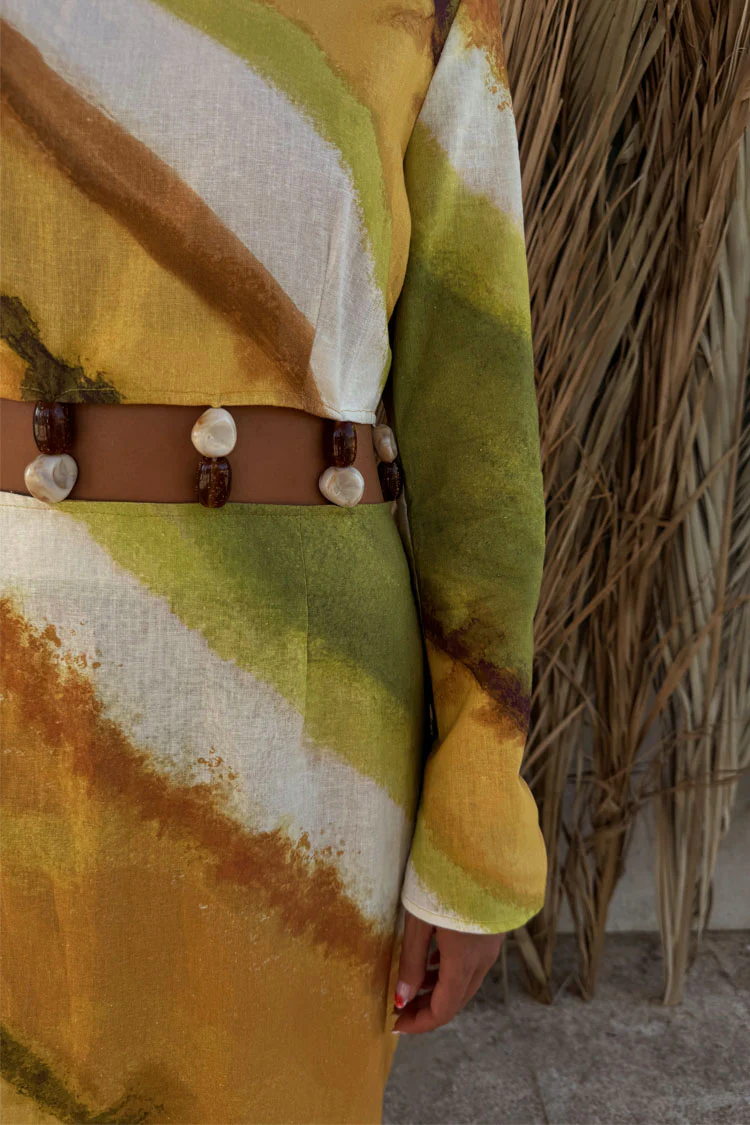 Green Ombre Alba Dress - Image 3