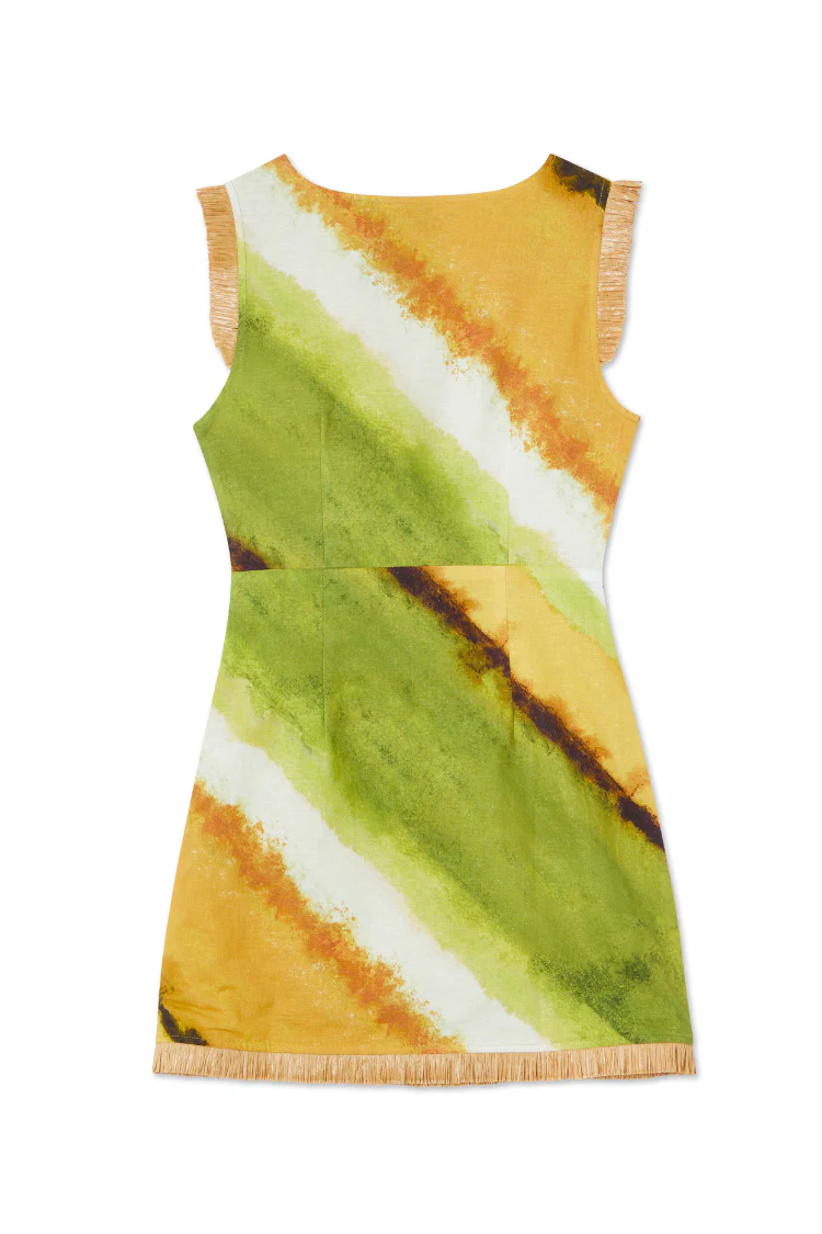 Green Ombre Deia Dress - Image 11