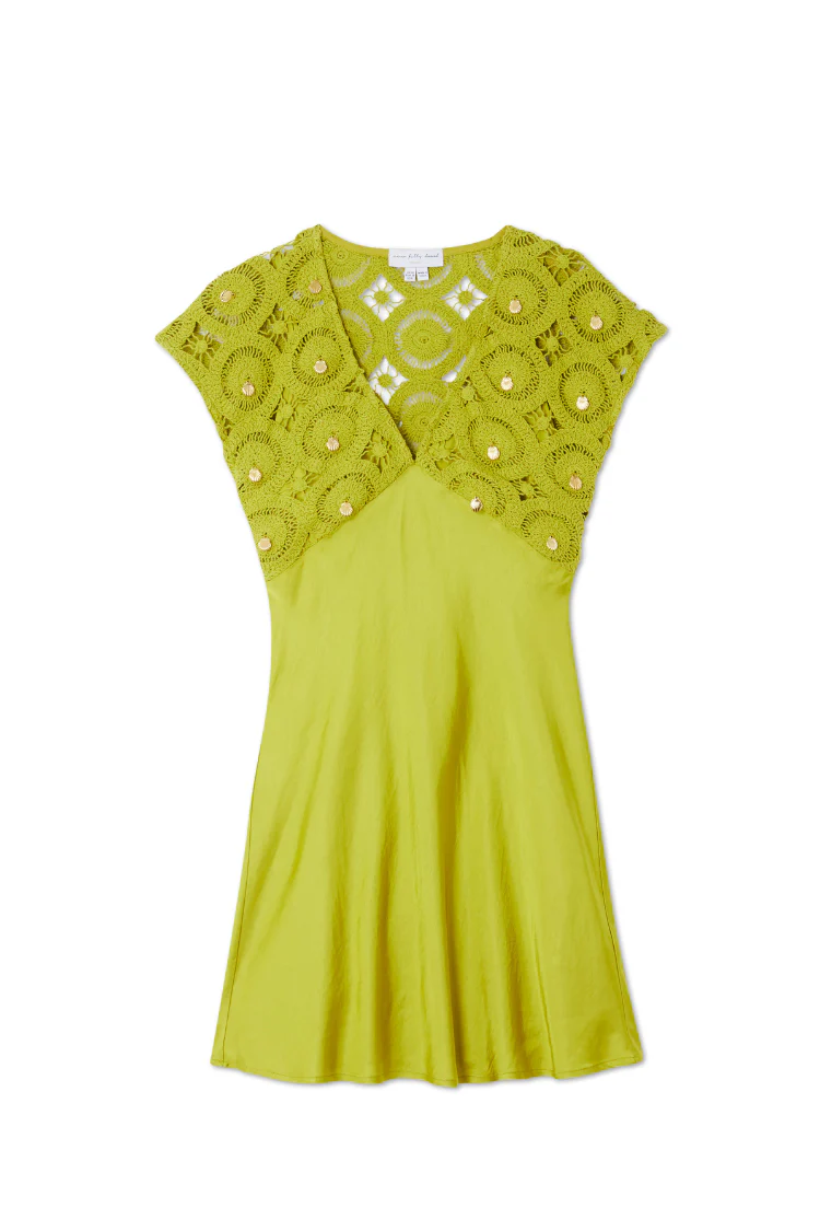 Green Shell Mini Elodie Dress - Image 9