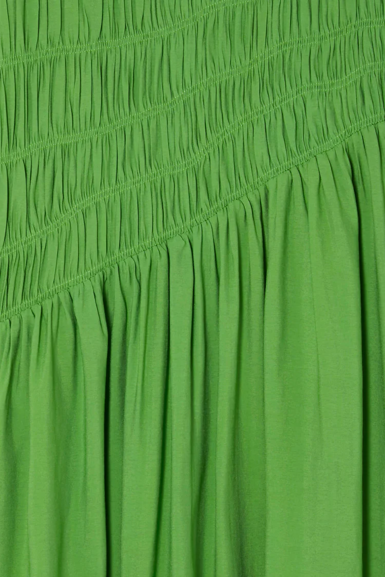 Green Shirred Nara Dress - Image 16