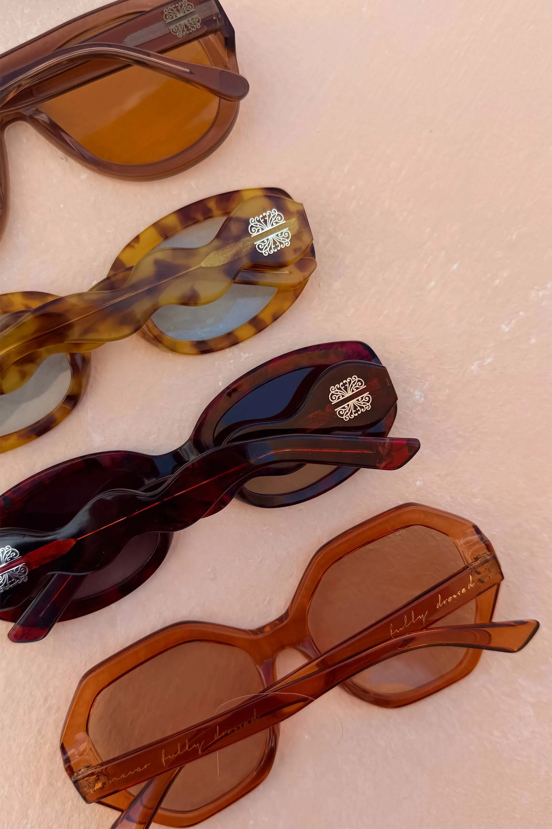 Hexagon Orange Sunglasses - Image 8
