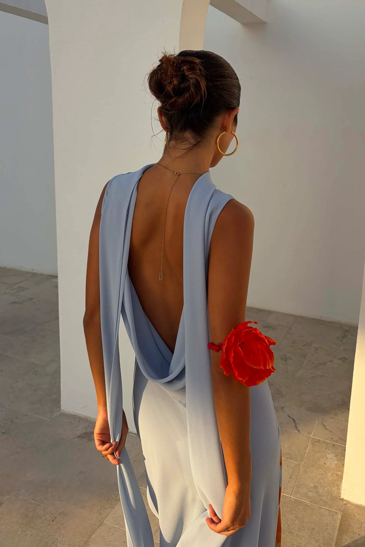 Ice Blue Floral Sophie Dress - Image 6