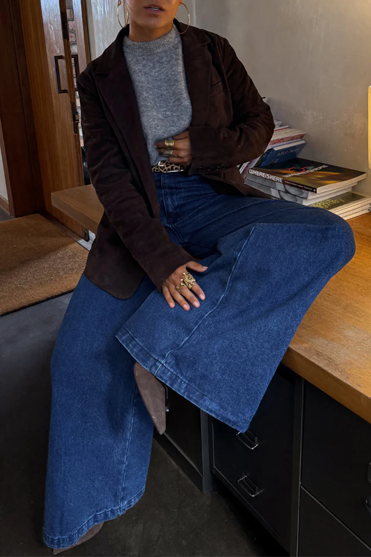 Blue Denim Pallazzo Jan Jean - Image 5