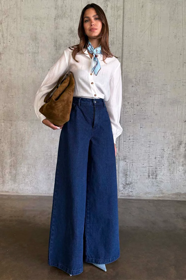 Blue Denim Pallazzo Jan Jean - Image 7
