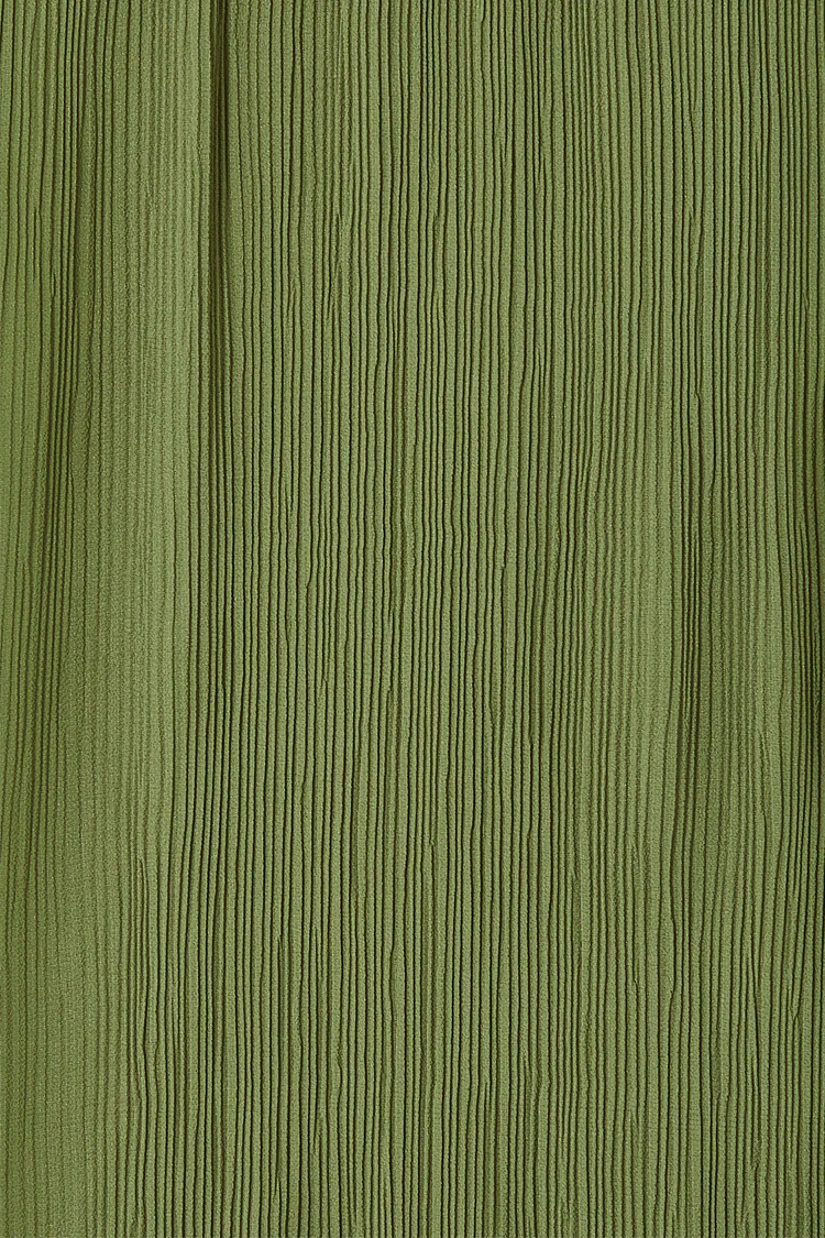 Khaki Celia Plisse Dress - Image 14