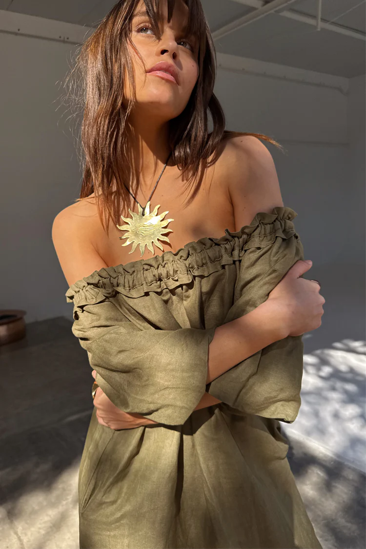 Khaki Ella Dress - Image 3