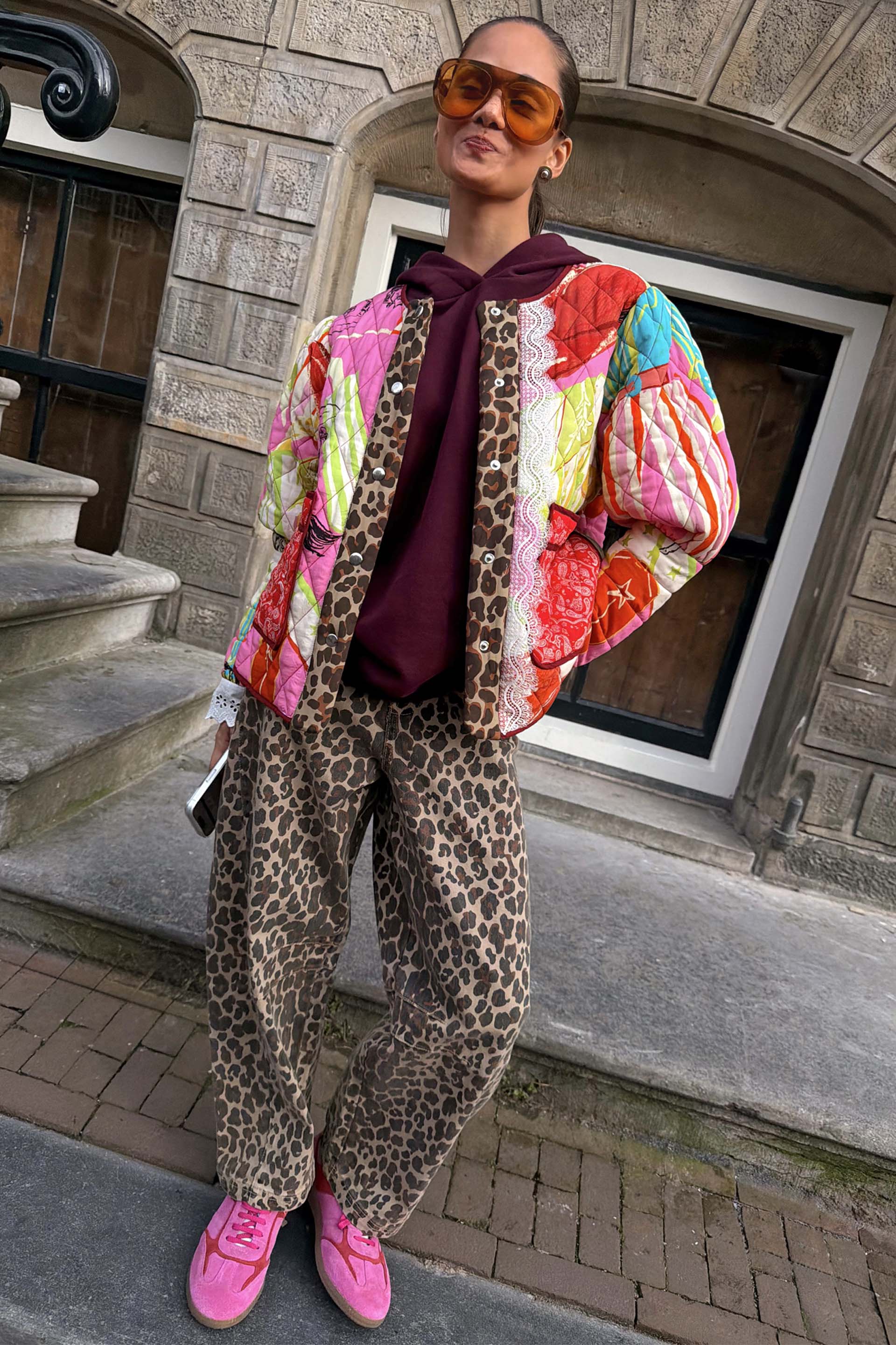 Leopard Barrel Jean - Image 2