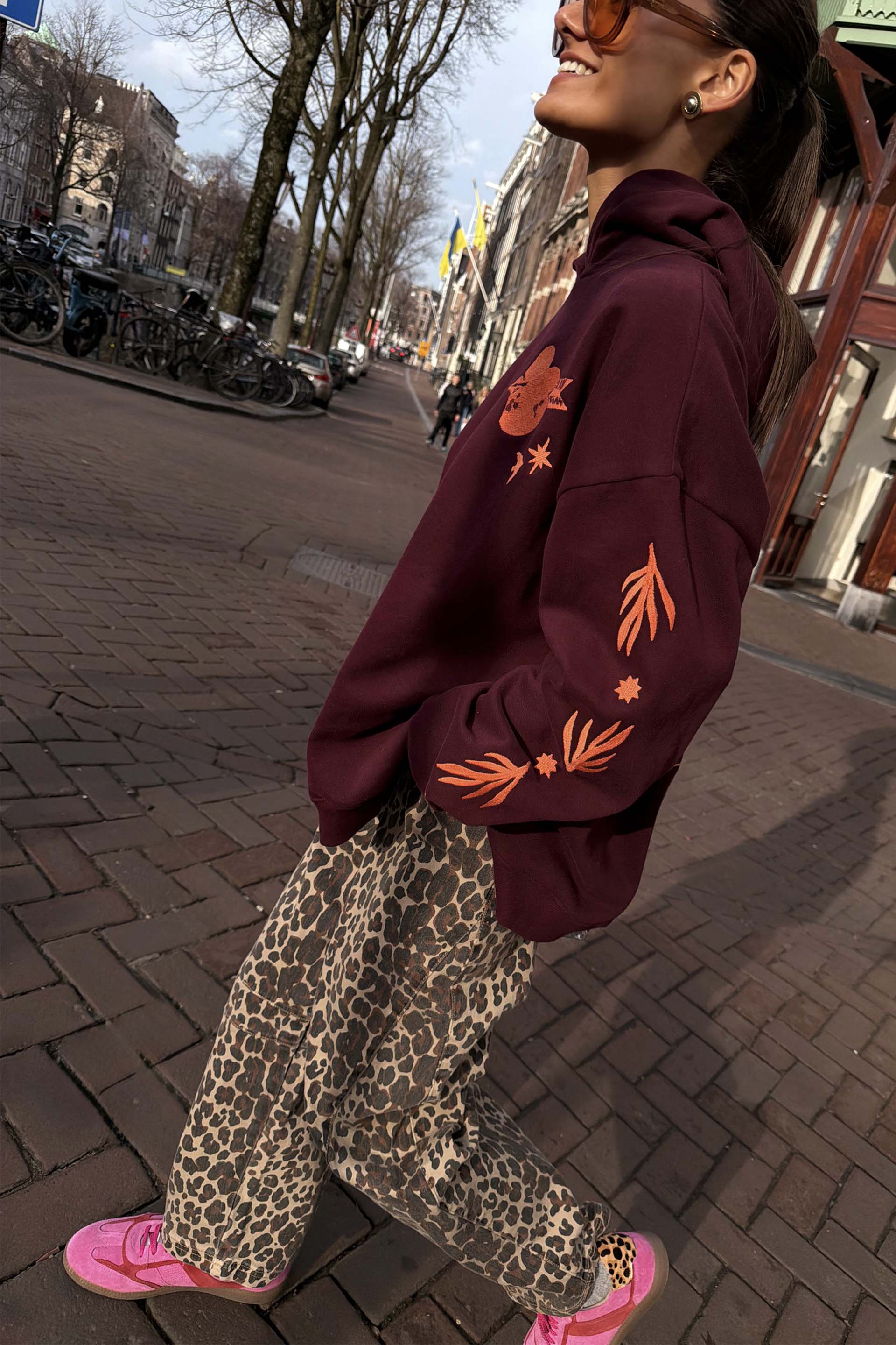 Leopard Barrel Jean - Image 4