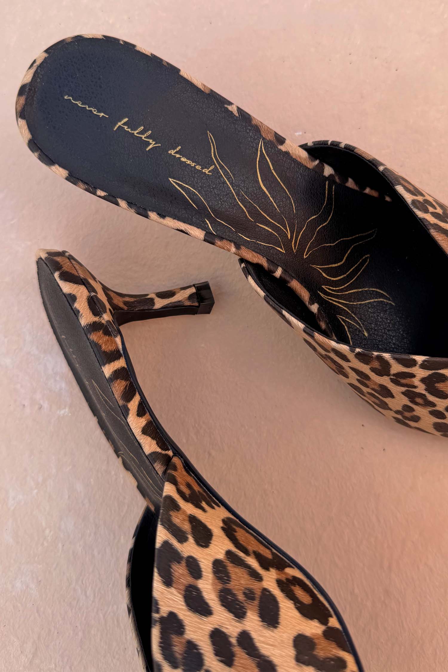 Leopard Heel Mules - Image 5
