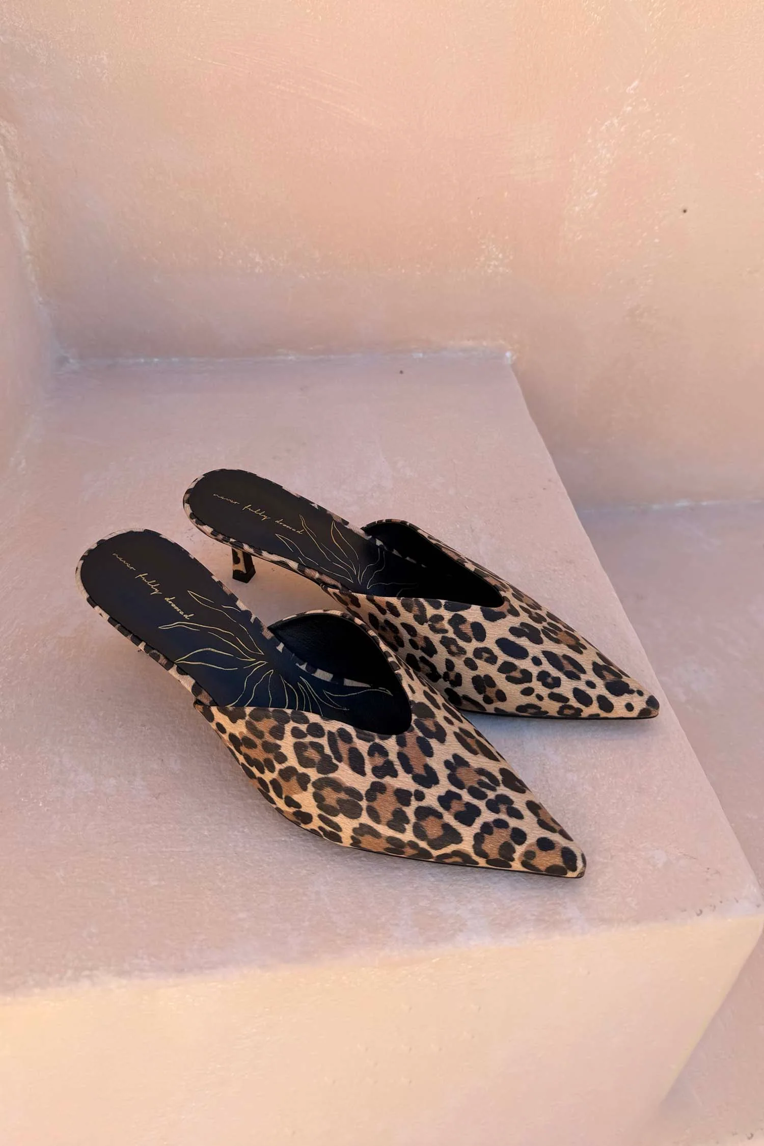 Leopard Heel Mules - Image 6