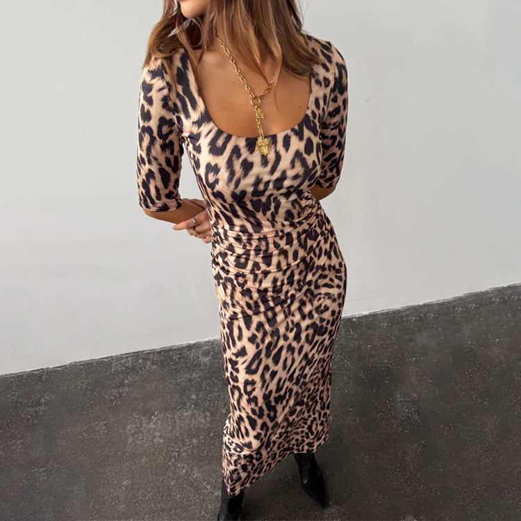 Leopard Iris Dress
