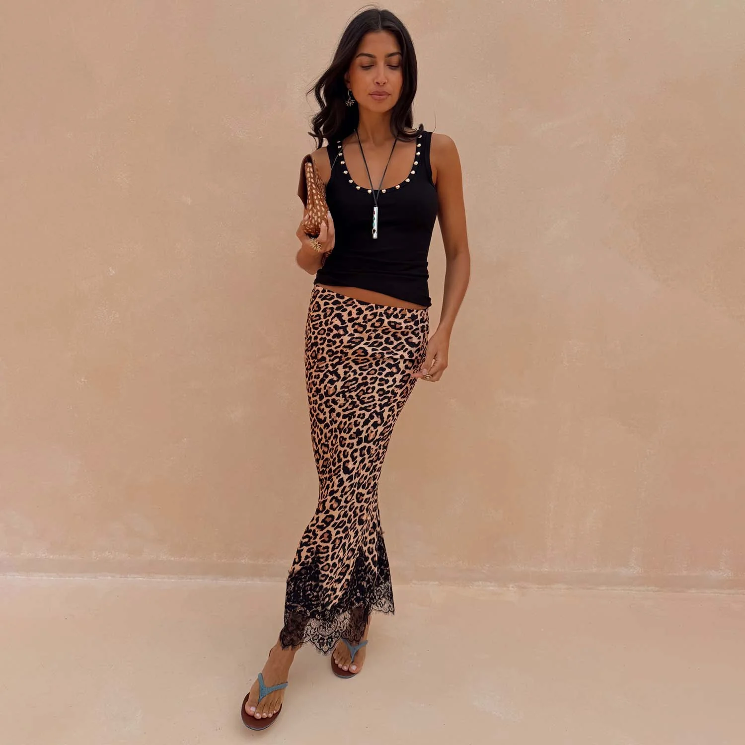 Leopard Midi Maeva Skirt
