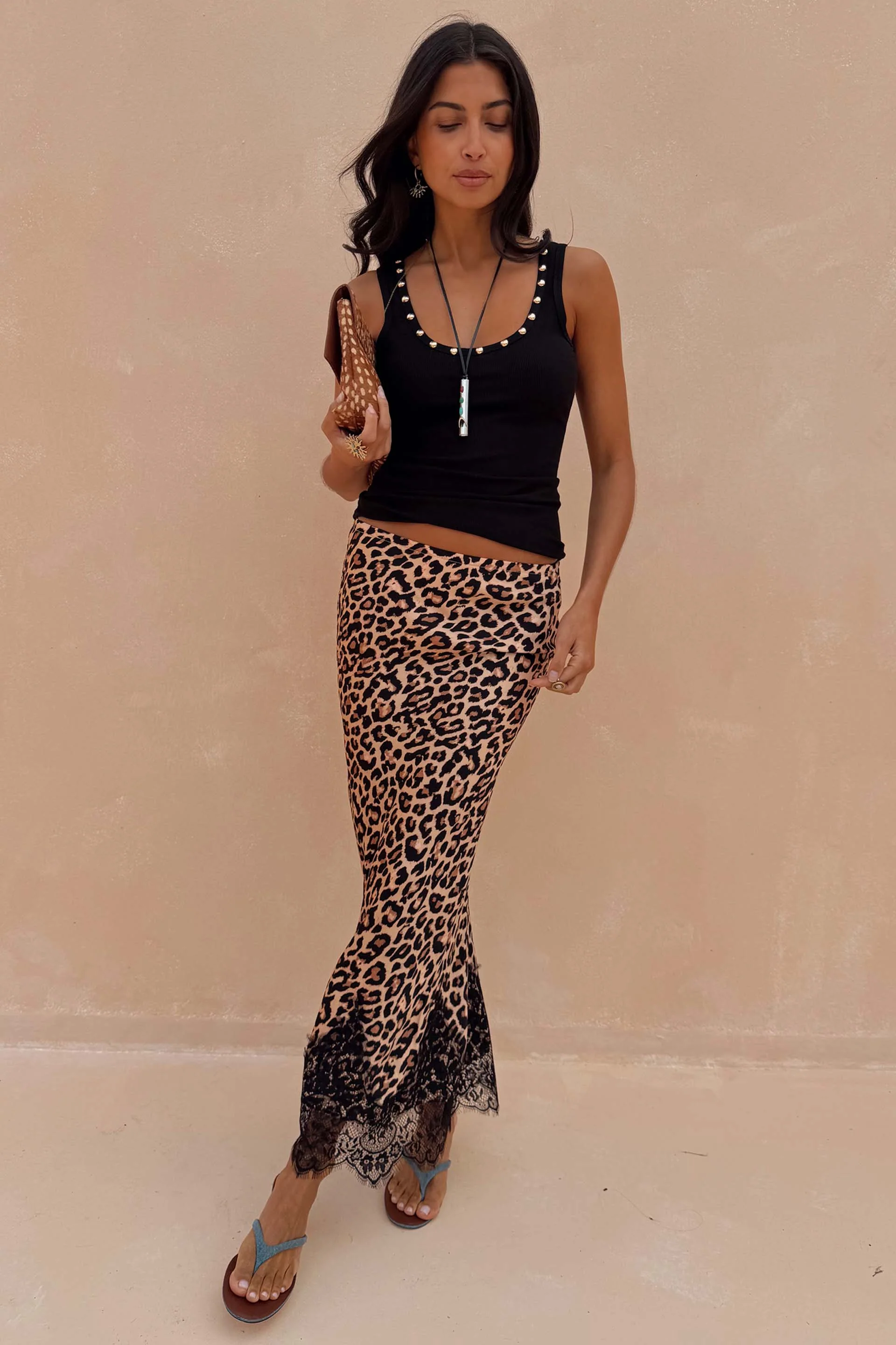 Leopard Midi Maeva Skirt - Image 2