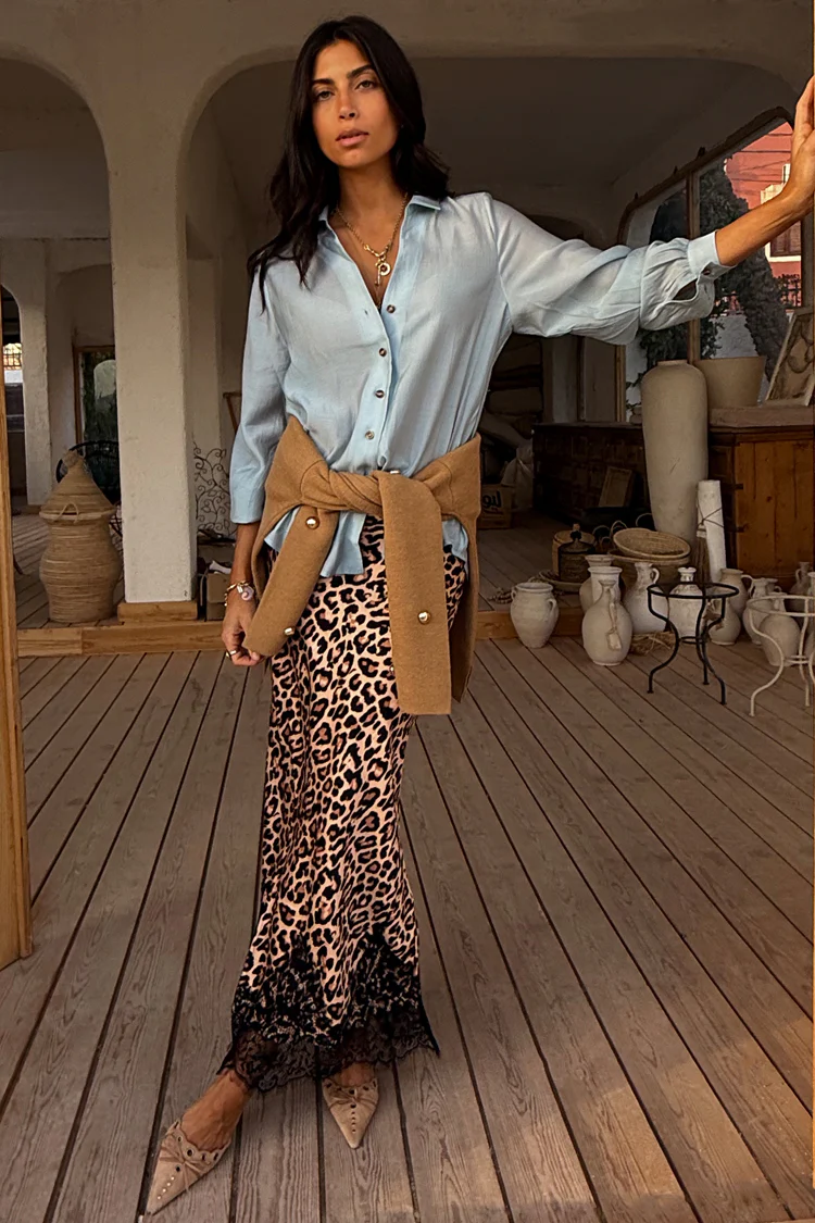Leopard Midi Maeva Skirt - Image 4