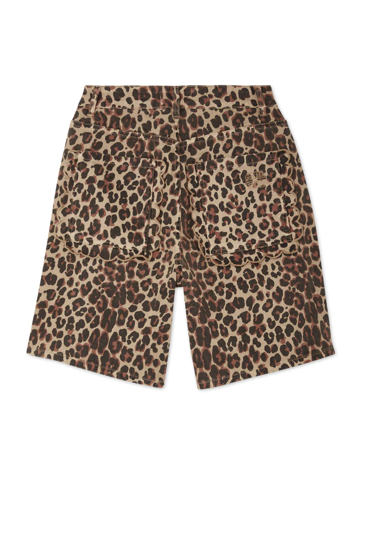 Leopard Lucia Scallop Pocket Long Shorts - Image 13