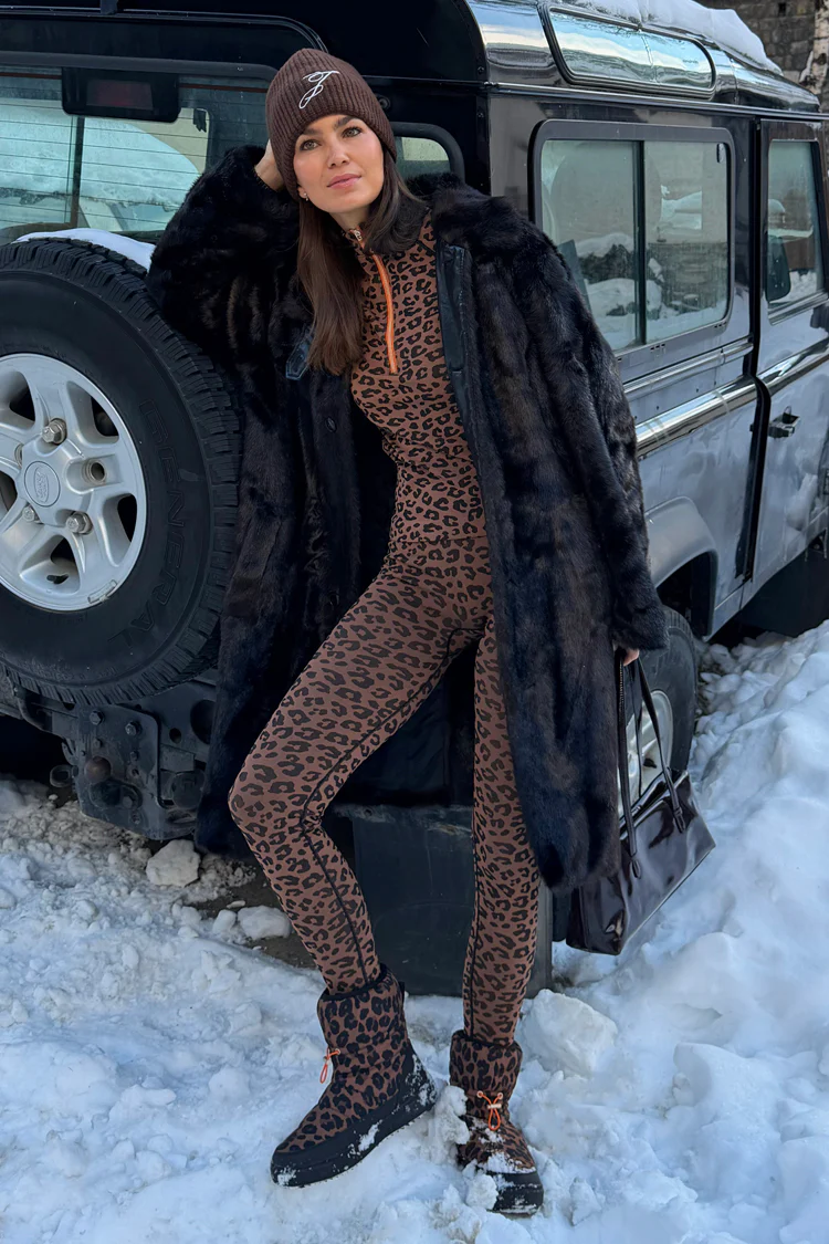 Leopard Thermal Leggings - Image 3