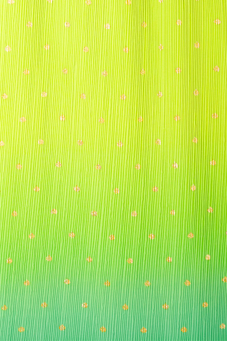 Lime Ombre Plisse Claudia Dress - Image 10