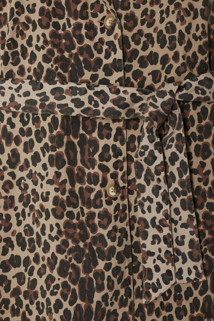 Lucia Leopard Denim 55 Coat Petite - Image 15