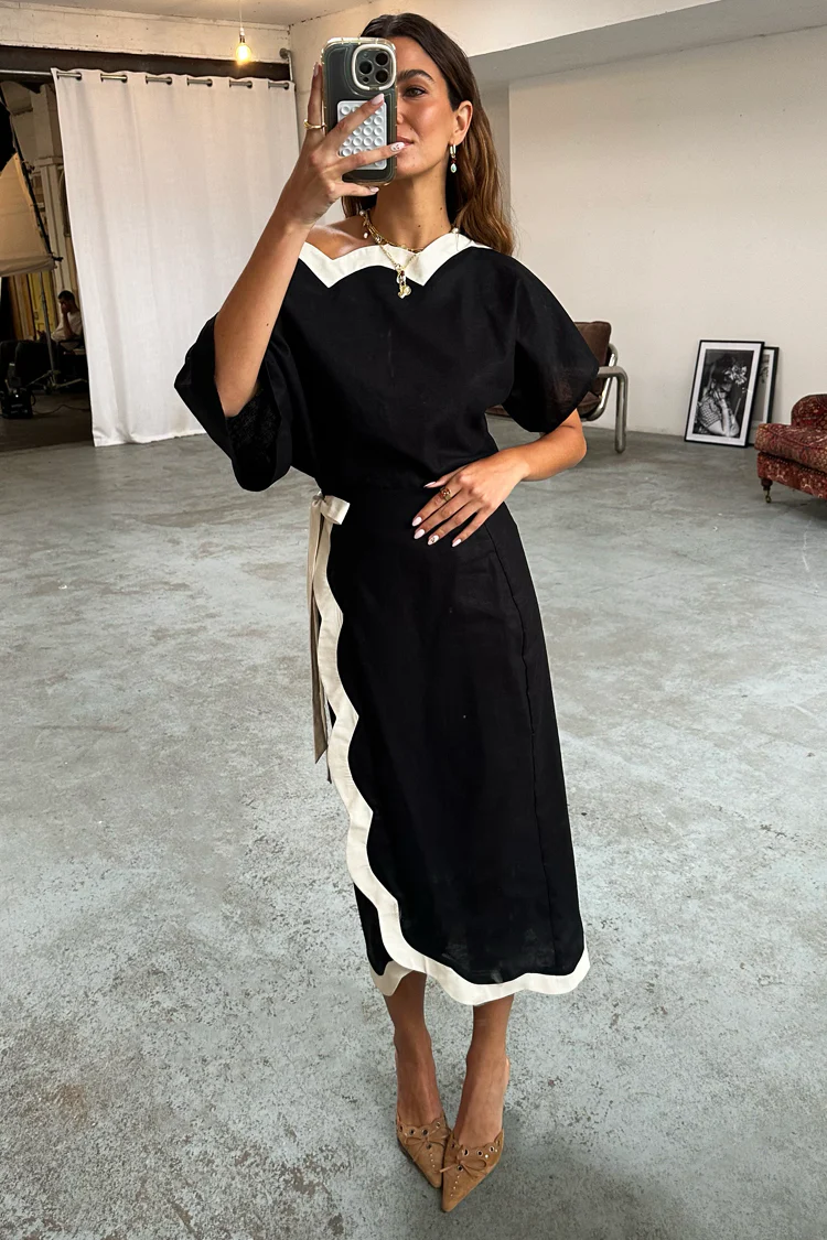 Mono Scallop Jaspre Skirt - Image 6