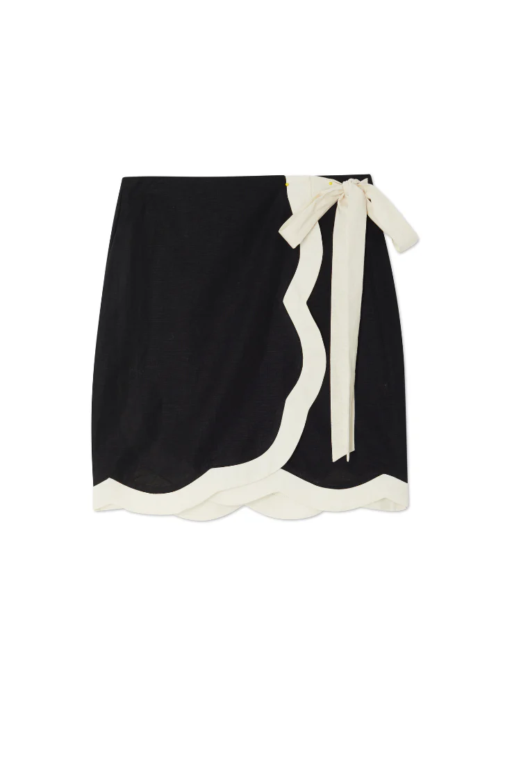 Mono Scallop Mini Jaspre Skirt - Image 8