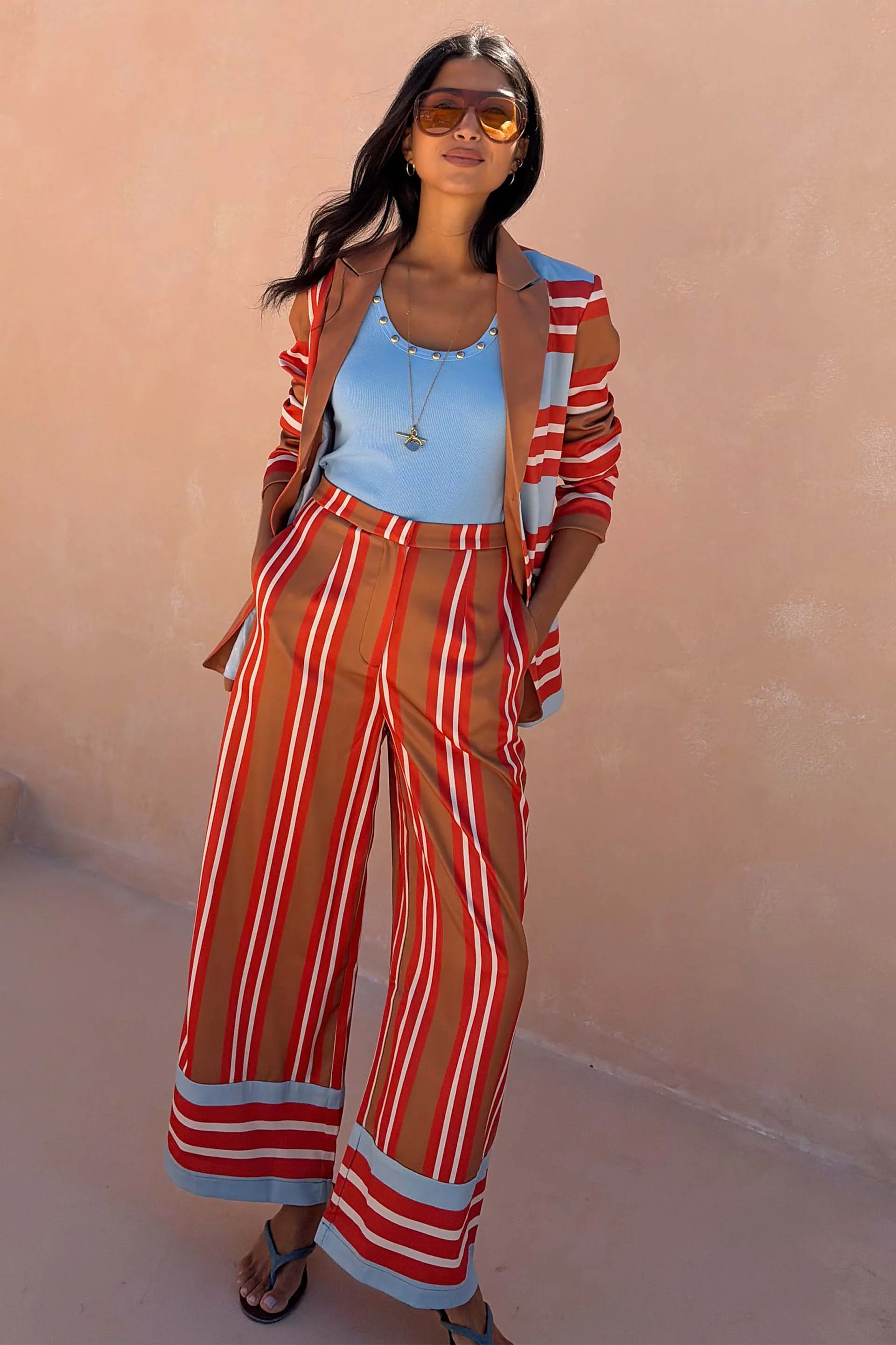 Multi Stripe Marnie Trousers - Image 2