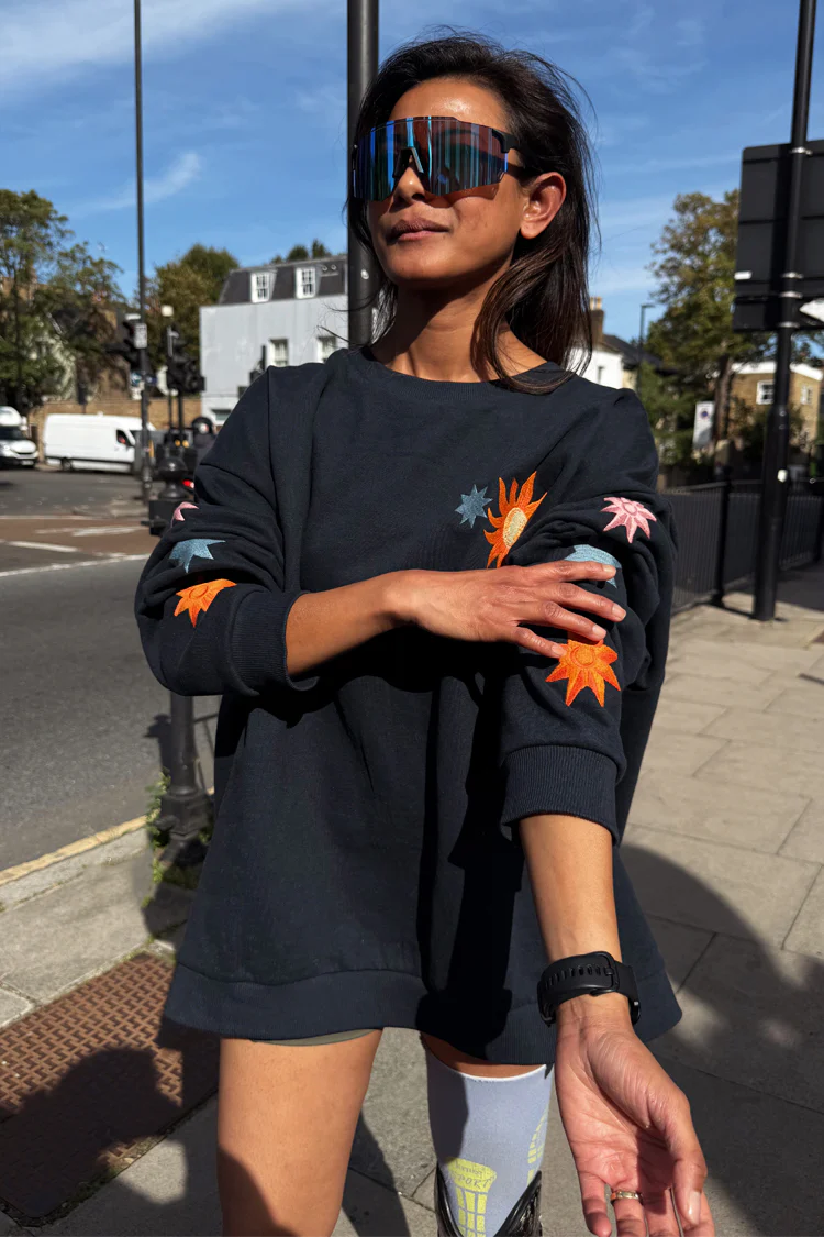 Navy Charm Sweatshirt - Image 6