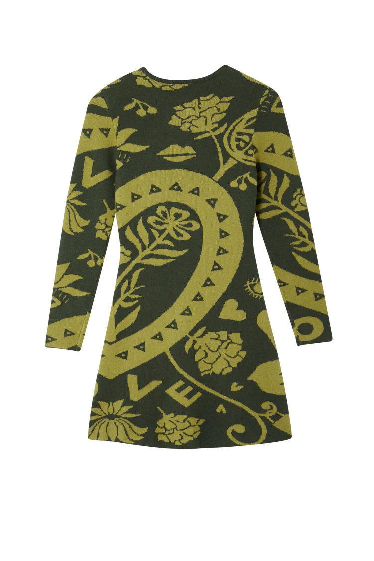 Olive Amara Knit Mini Dress - Image 7