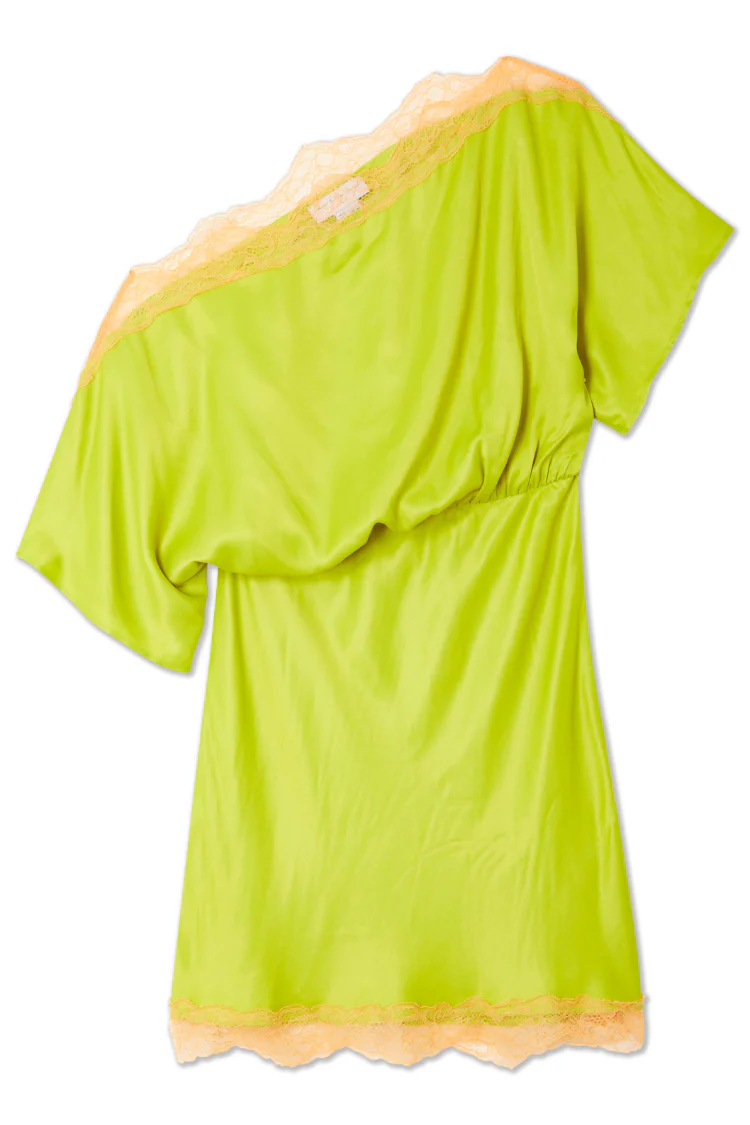 Olive Lace Mini Tilly Dress - Image 11