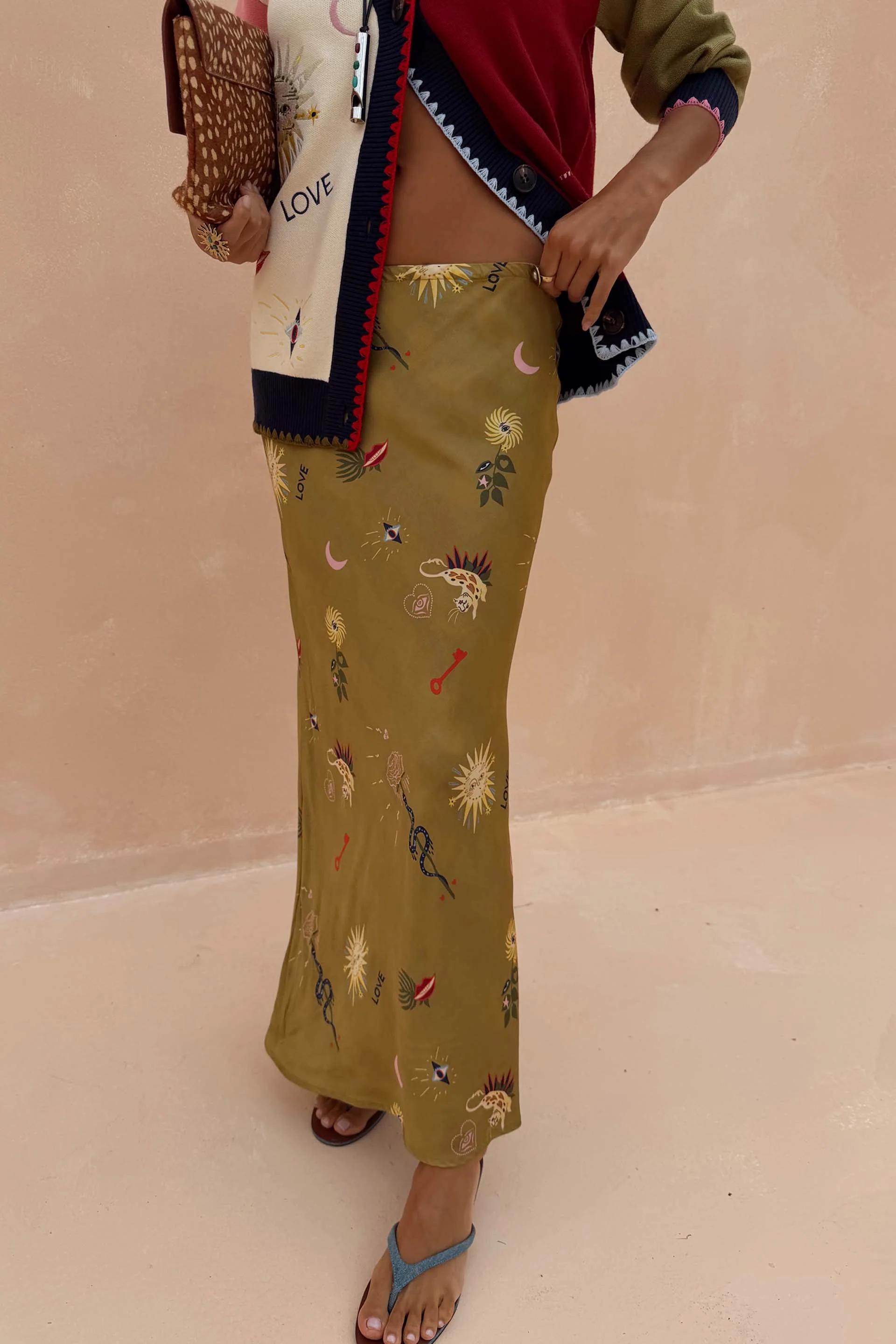 Olive Mystical Dorris Skirt - Image 4