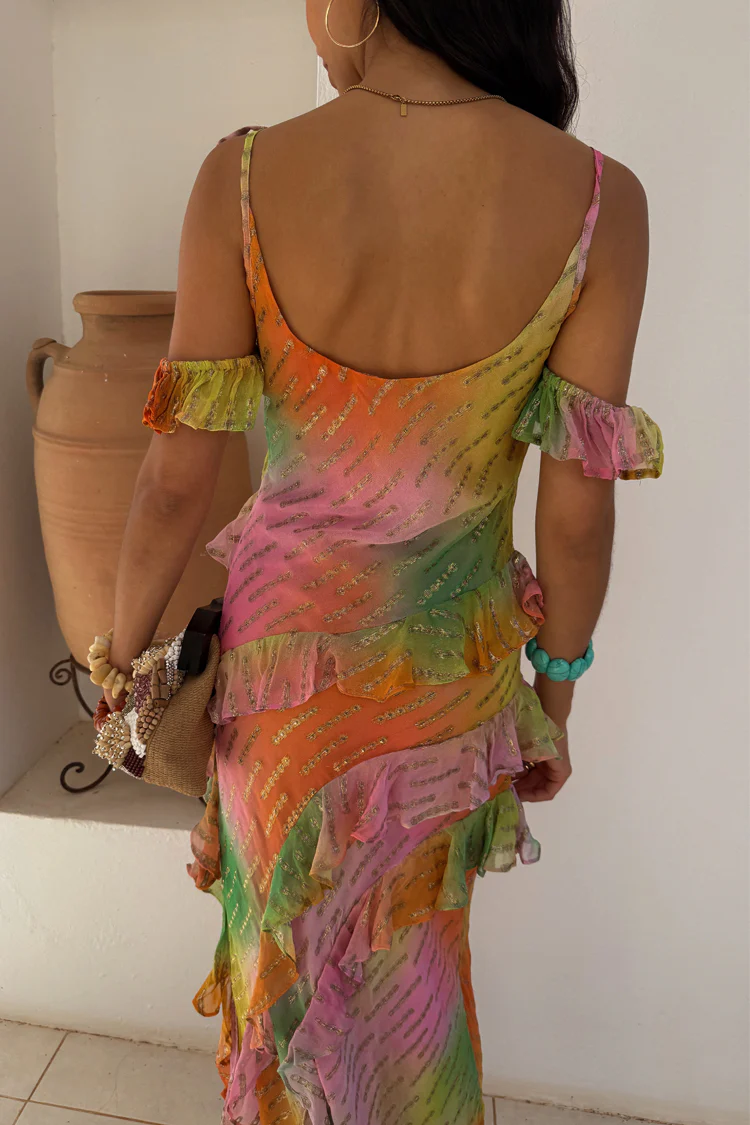 Ombre Jacquard Faro Dress - Image 7