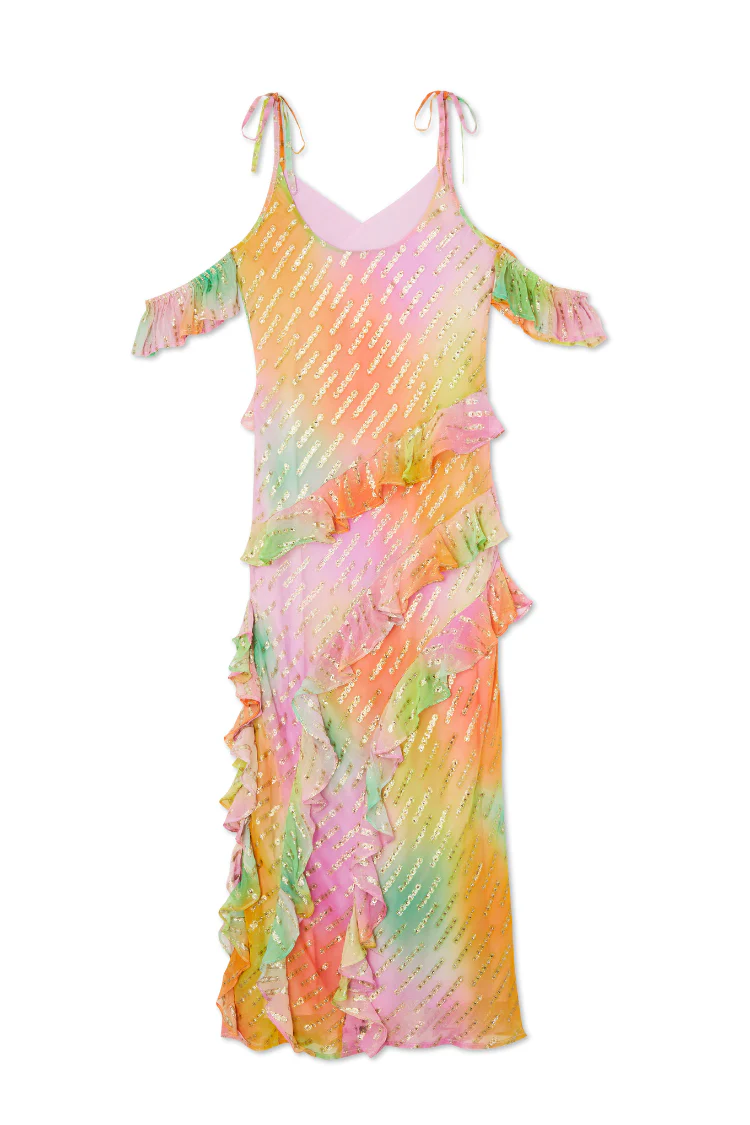 Ombre Jacquard Faro Dress - Image 9