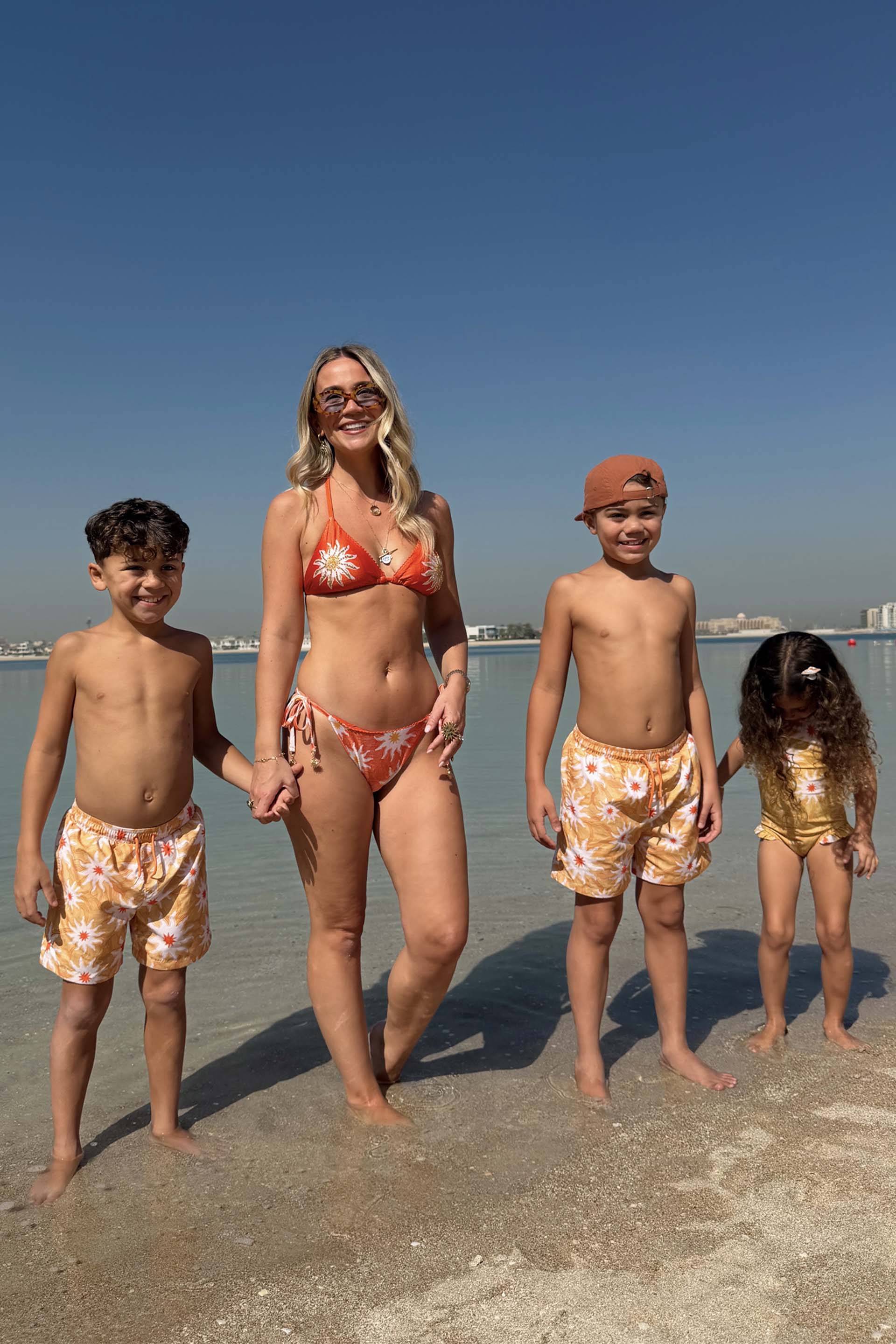 Orange Sun Triangle Bikini Top - Image 7